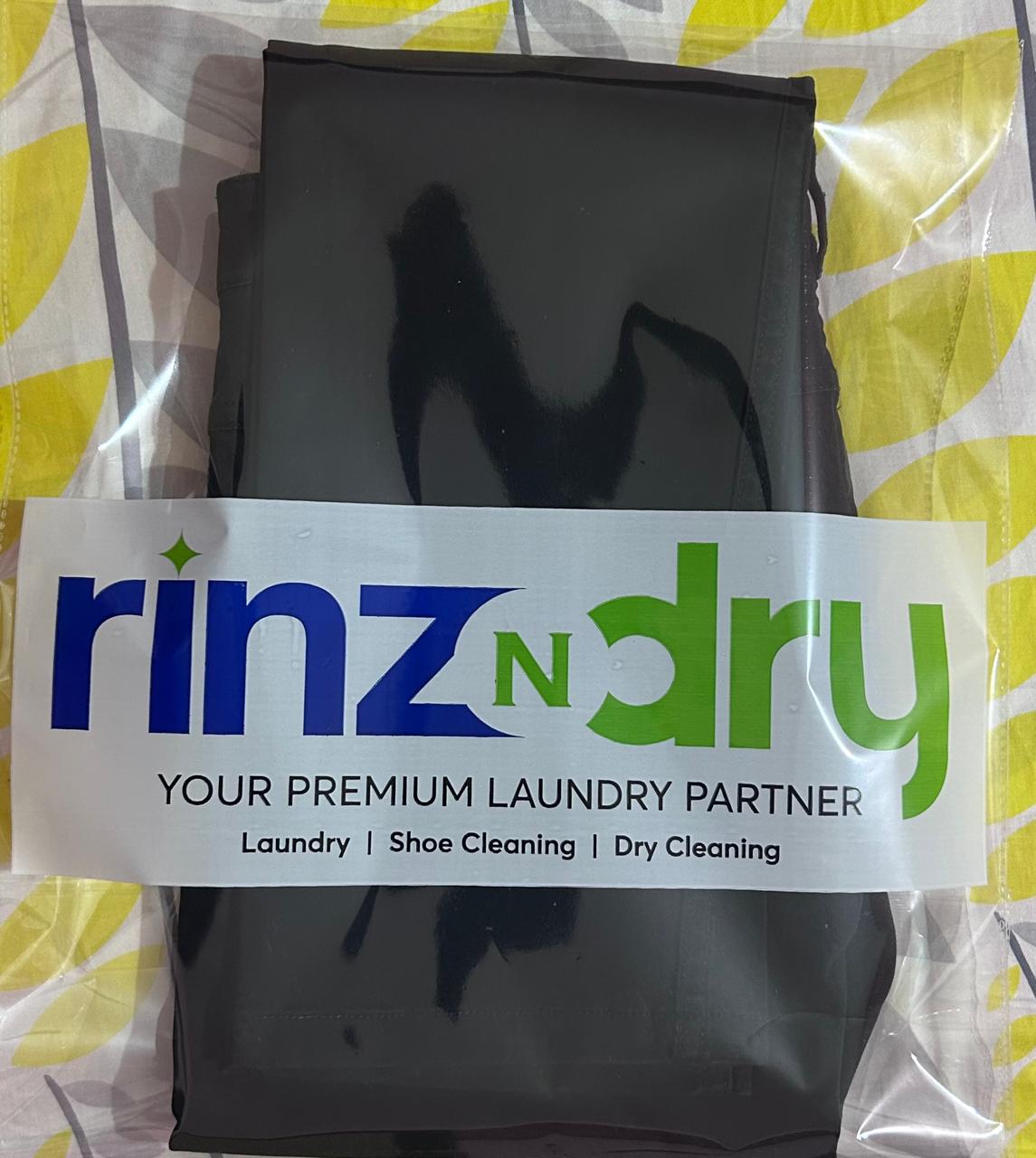 black pants packaged